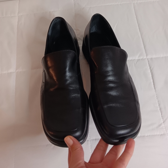 Franco Sarto Flex Womens Bocca Loafer Shoes Black Leather Size 9 5 Y2K - Picture 5 of 8